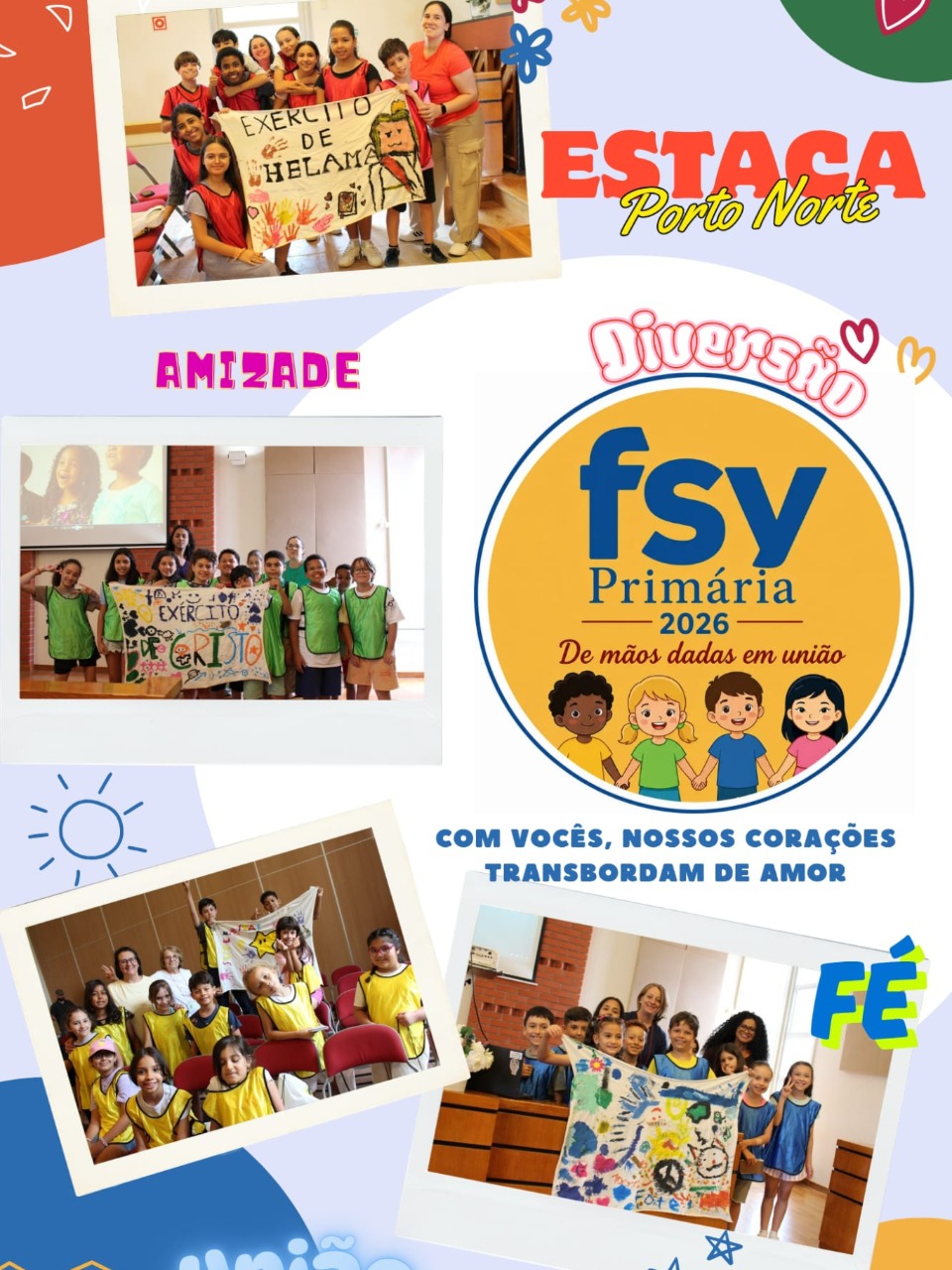 Mini FSY da Primária reúne crianças num dia de fé, serviço e amizade na Estaca Porto Norte